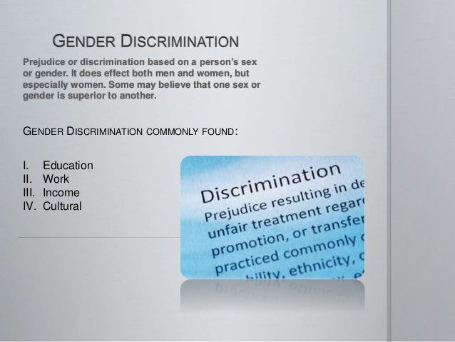 effect of sex discrimination Effect of sex discrimination